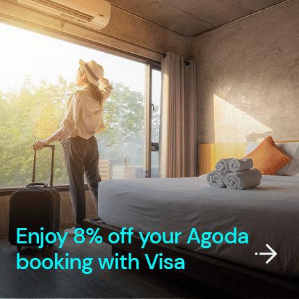 Enjoy 8% off in Agoda with GoTyme Bank and Visa