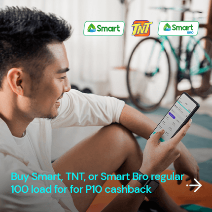 Buy regular 100 load for Smart, TNT, and Smart Bro for P10 cashback