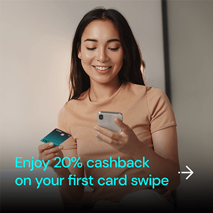 20% First Swipe Cashback