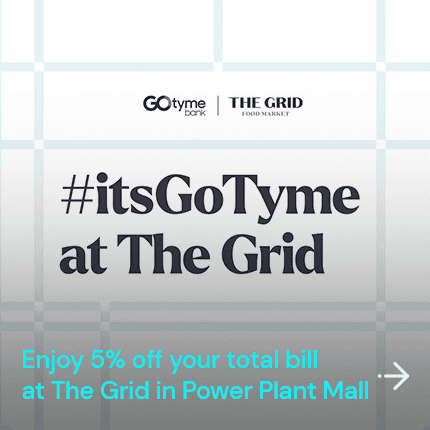 The Grid Food Hall: 5% off with GoTyme Bank